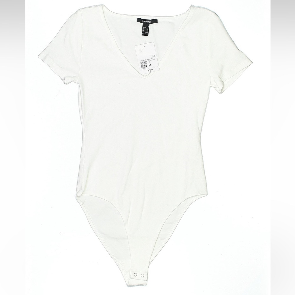 Forever 21 Pack of 2 White Bodysuits